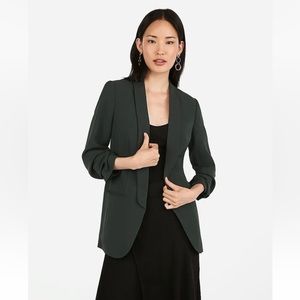 Express 3/4 ruched sleeve blazer